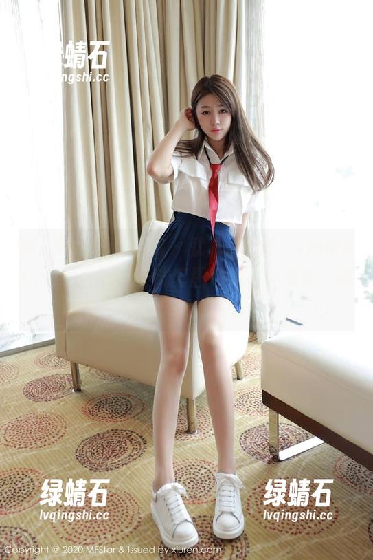 MFStar模范学院 - 就算是制服，Jennanni_Jen的无圣光套图也是一种颠覆，敢做敢SHOW。